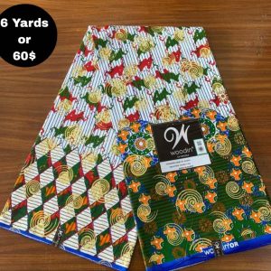 Pagne Wax Africain – Vert Forêt