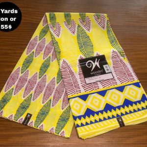Pagne Wax Africain – Jaune Pastel