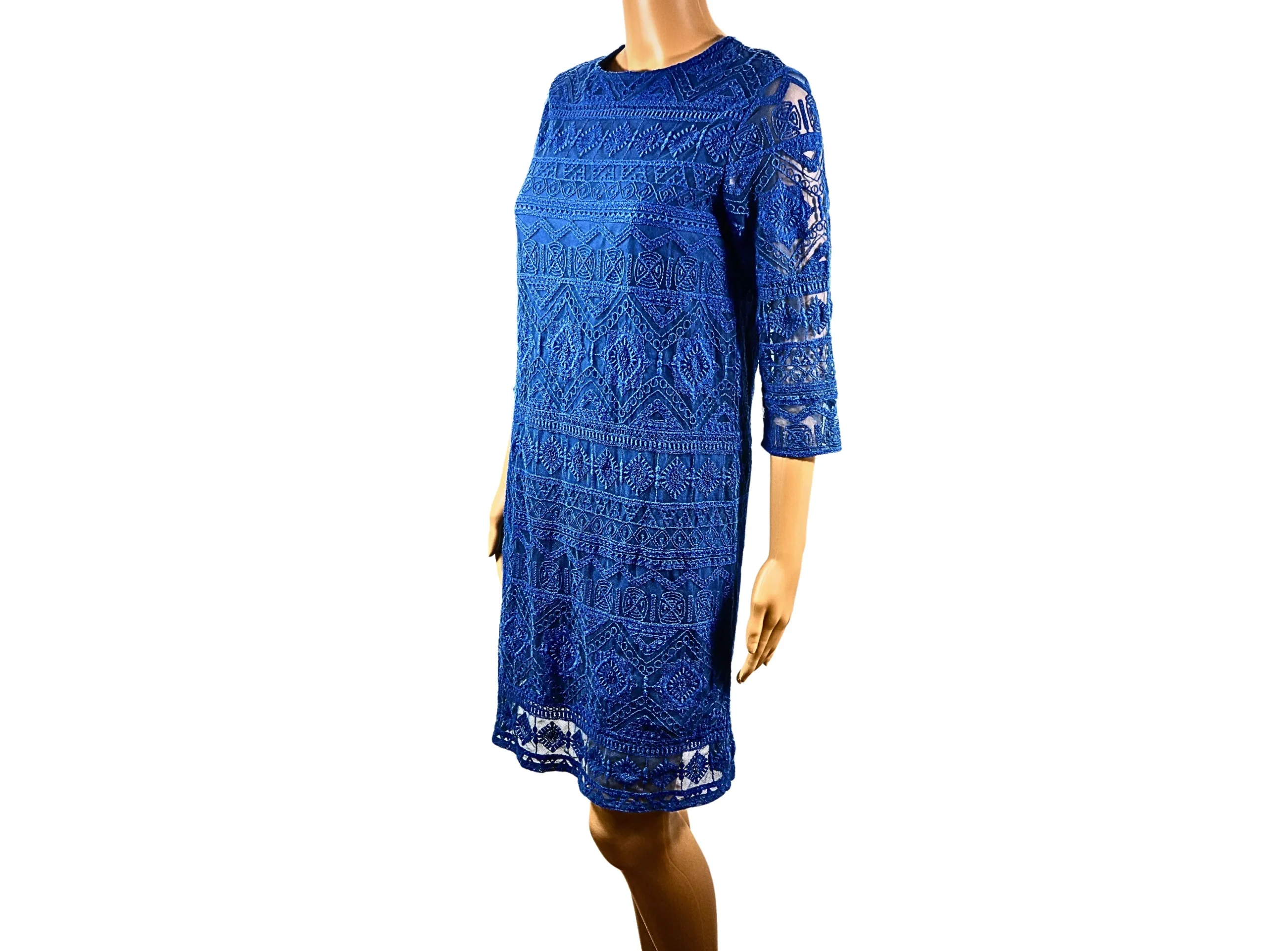 Robe droite courte en dentelle Mango – Image 2