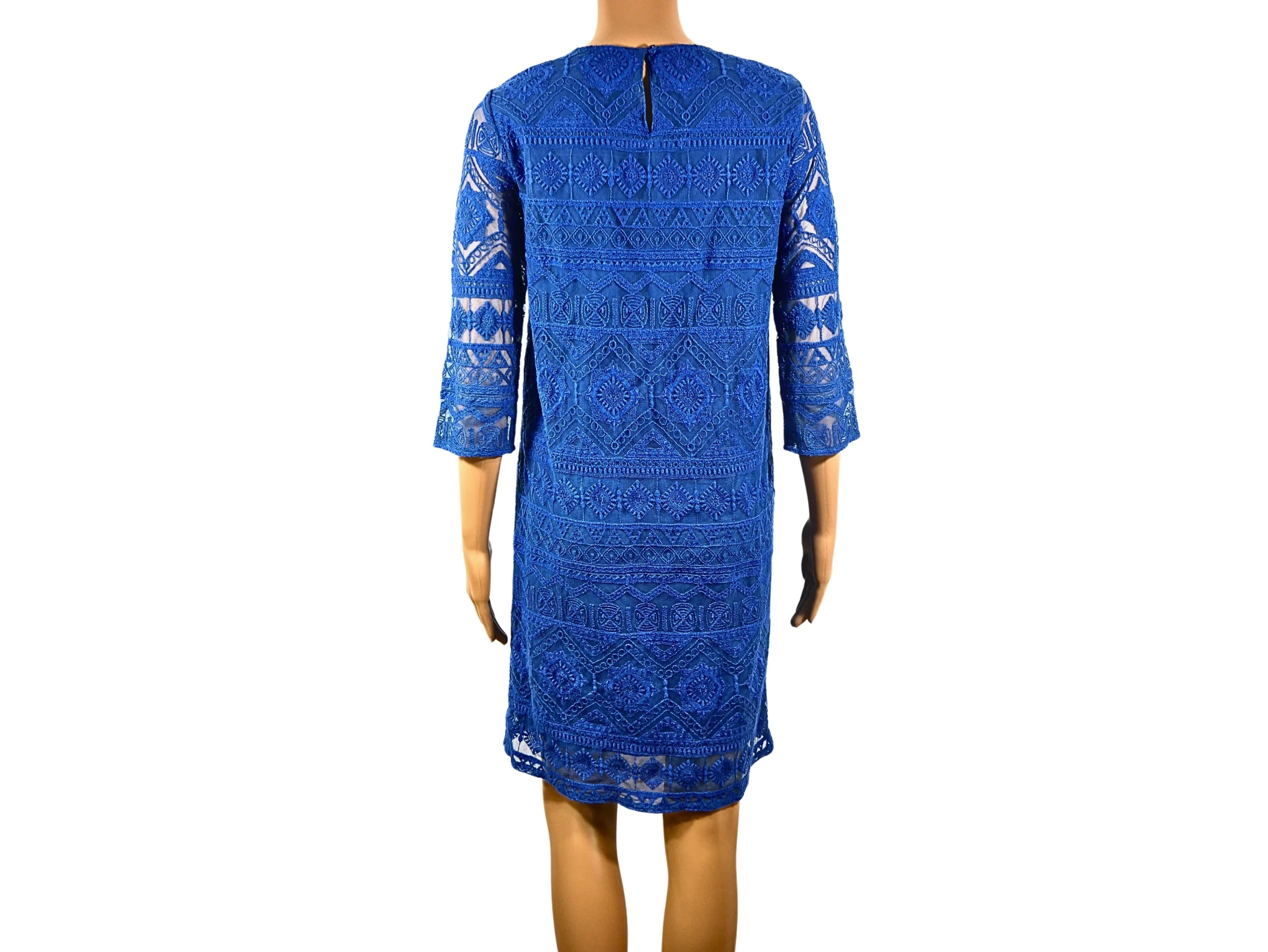 Robe droite courte en dentelle Mango – Image 3