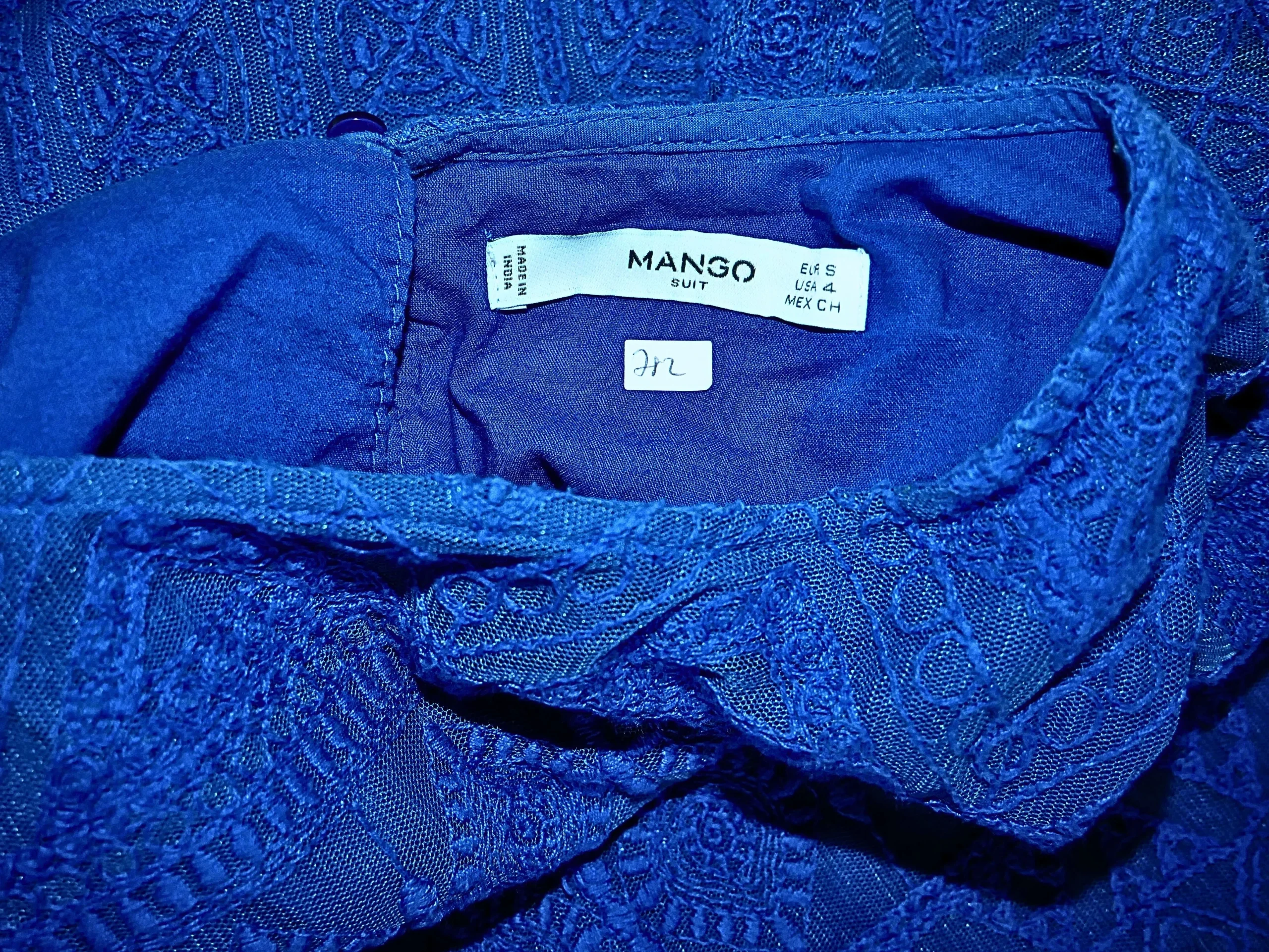 Robe droite courte en dentelle Mango – Image 4