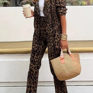 Ensemble Léopard Femme : Chic Décontracté, Allure Sauvage