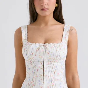 Bustier Floral | Imprimé Floral | Coupe Ajustée | Idéal pour sorties estivales