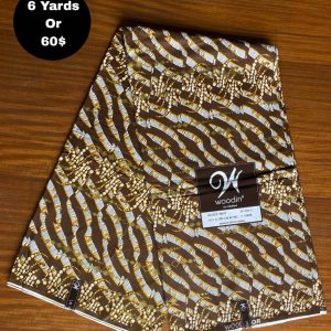Pagne Wax Africain – Caramel Doré