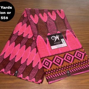 Pagne Wax Africain – Rose Corail