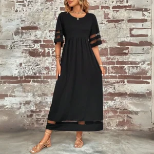 Robe Femme Élégante Formelle | Col Rond, Style Intemporel & Flattera