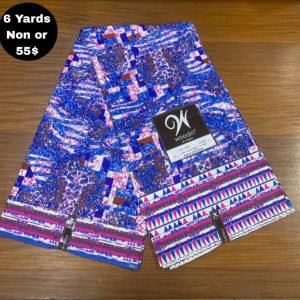 Pagne Wax Africain – Bleu Saphir