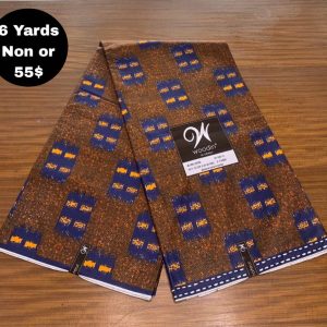 Pagne Wax Africain – Brun Chocolat