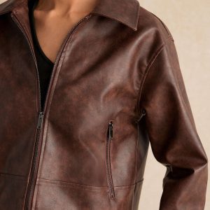 Ensemble Similicuir | Veste Courte & Jupe Mini | Idéal pour look urbain