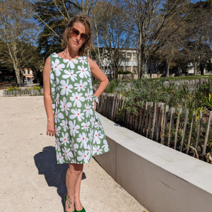 !! NEW !! Women : La robe à fleurs Brigitte 100% coton