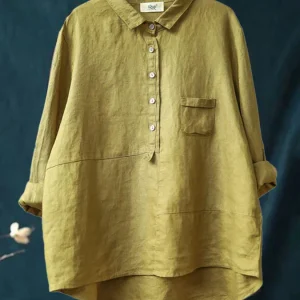 Blouse Femme Oversized Décontractée | Manches Longues, Tissu Léger | Look Tunique Ample