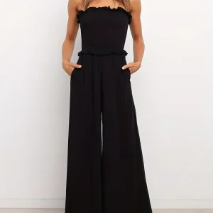 Combinaison Bandeau Noire Luna Femme | Élégance Intemporelle