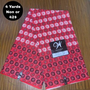 Pagne Wax Africain – Rose Grenat