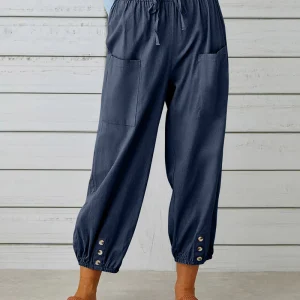 Elise – Pantalon ample femme taille haute