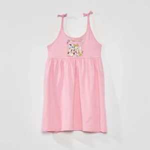 Robe moulinée à bretelles 'Minnie' Rose