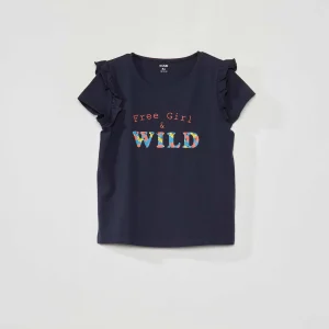 Tee-shirt imprimé 'Jungle' Bleu