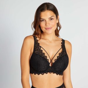 Soutien-gorge en dentelle D&E noir