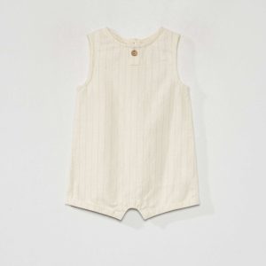Barboteuse sans manches Ecru