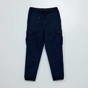 Jogging chiné en molleton Marine