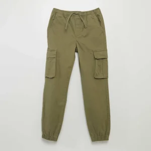 Pantalon stretch multipoches VERT