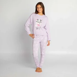 Ensemble pyjama long en jersey - 2 pièces Violet