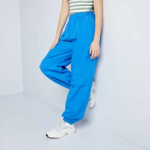 Pantalon léger et large Bleu