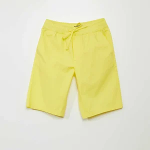 Bermuda en twill jaune