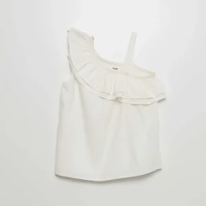 Top asymétrique blanc
