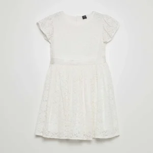 Robe de cérémonie en dentelle blanc