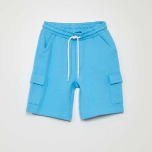 Bermuda avec poches battles Bleu