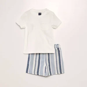 Ensemble de pyjama court - 2 pièces Bleu