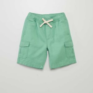Bermuda avec poches latérales Vert