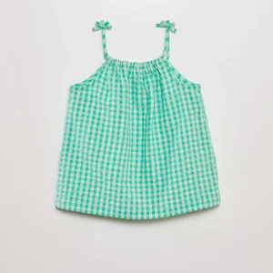 Top à fines bretelles Vert