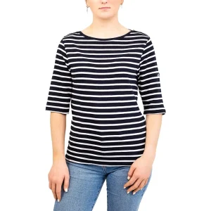 BREHAT – Marinière femme manches 3/4 coupe ajustée