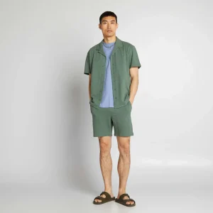 Bermuda en molleton léger Vert