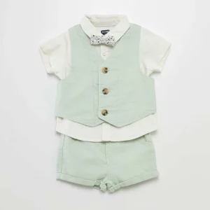 Ensemble de costume - 4 pièces Blanc/vert