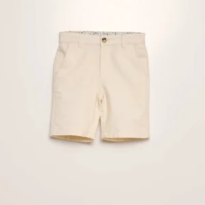Bermuda chino uni Beige