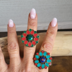 Bague fleur indienne