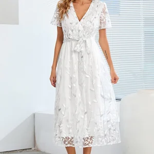 Robe Longue Été Formelle Mireille – Élégance et Confort