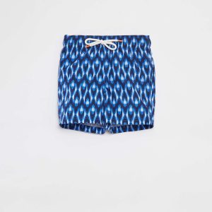 Boxer de bain à imprimé BLEU