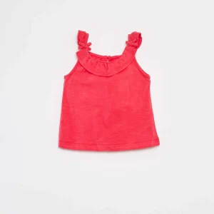 Débardeur uni volanté ROSE