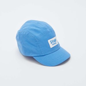 Casquette avec patch message 'Stay sunny' BLEU