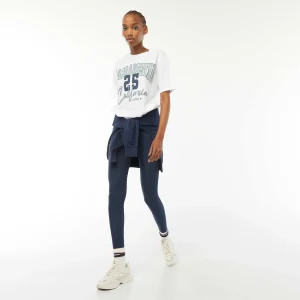 Legging long uni stretch BLEU