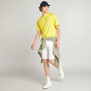 Short en molleton léger BLANC