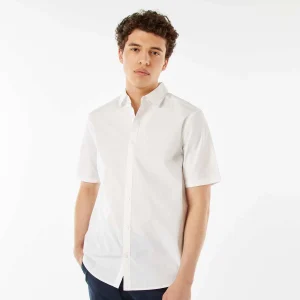 Chemise basique à manches courtes BLANC