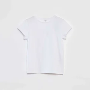 T-shirt en maille jersey manches courtes BLANC