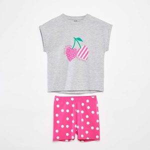 Ensemble t-shirt + short - 2 pièces BLANC