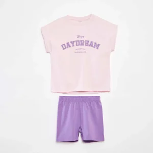 Ensemble t-shirt + short - 2 pièces BLANC