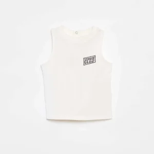 Débardeur avec broderie BLANC