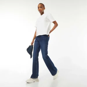 Jean brut taille haute coupe flare BRUT